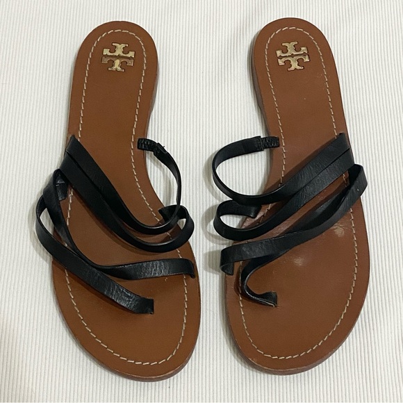 Tory Burch Patos Strappy Leather Sandals - Picture 1 of 6